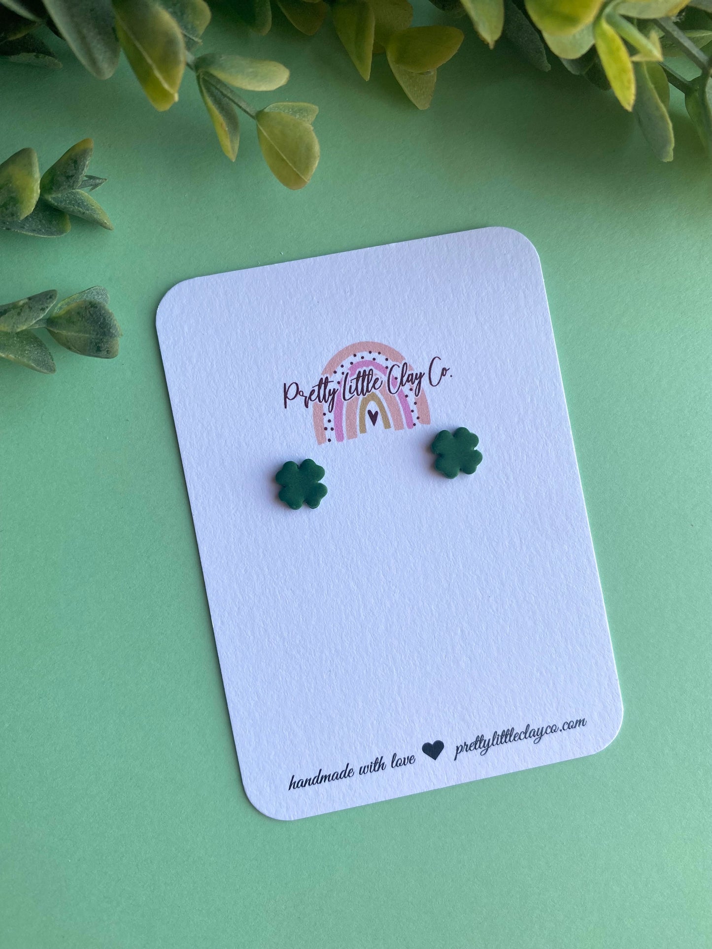 Four Leaf Clover Mini Studs