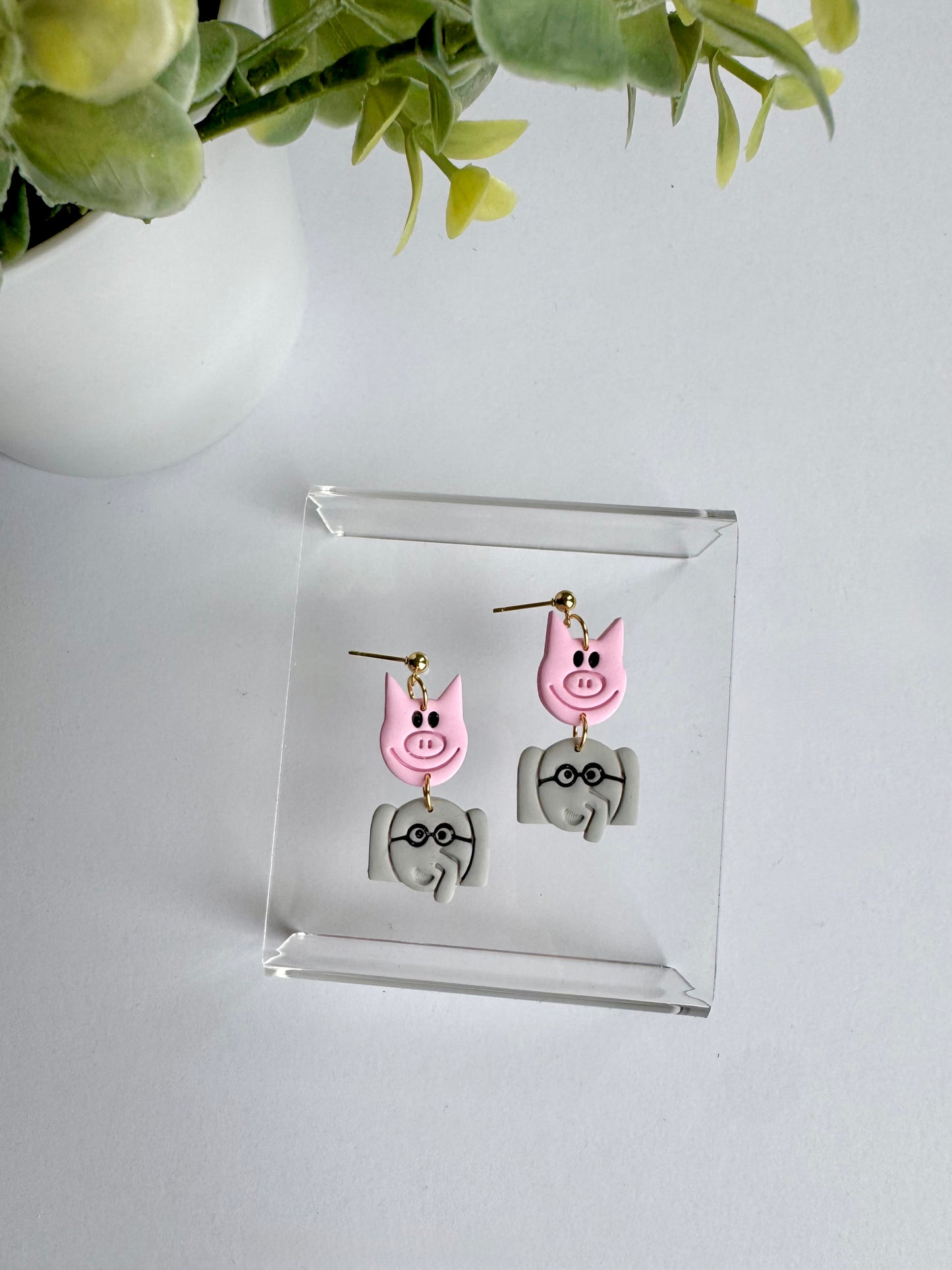 Elephant & Piggie Dangles