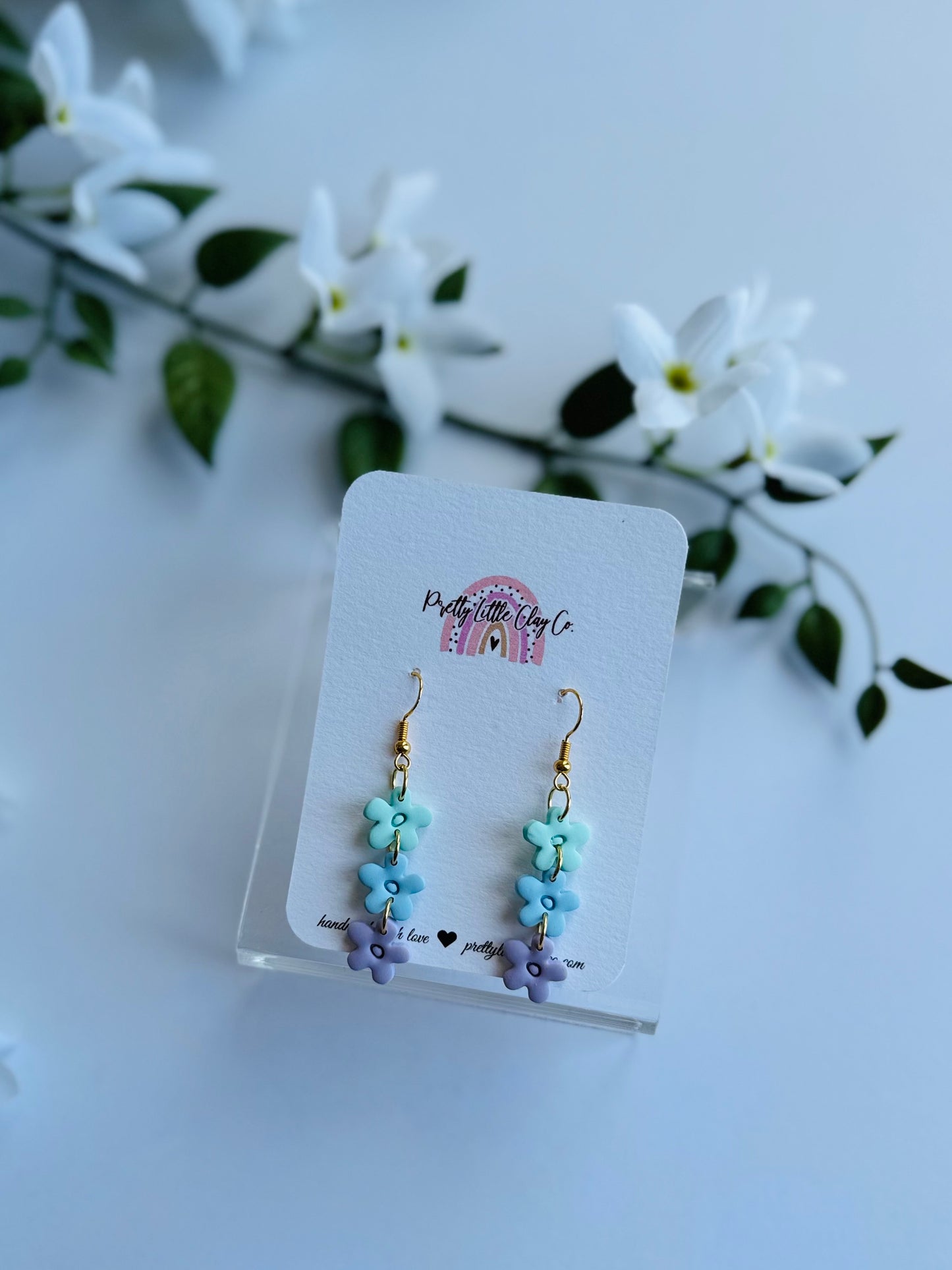 Daisy Dangles (green,blue,purple)