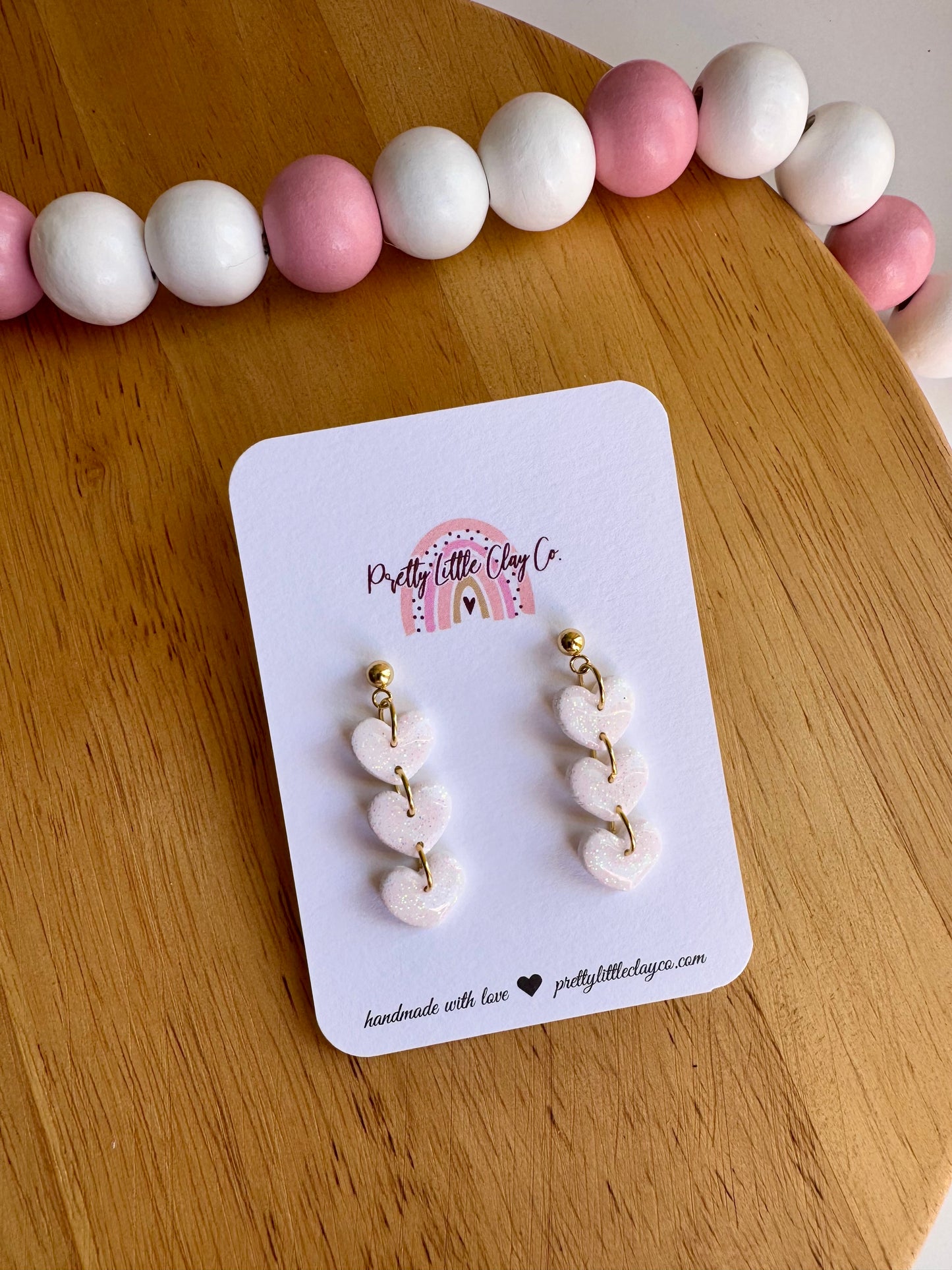 Sparkly Heart Dangles