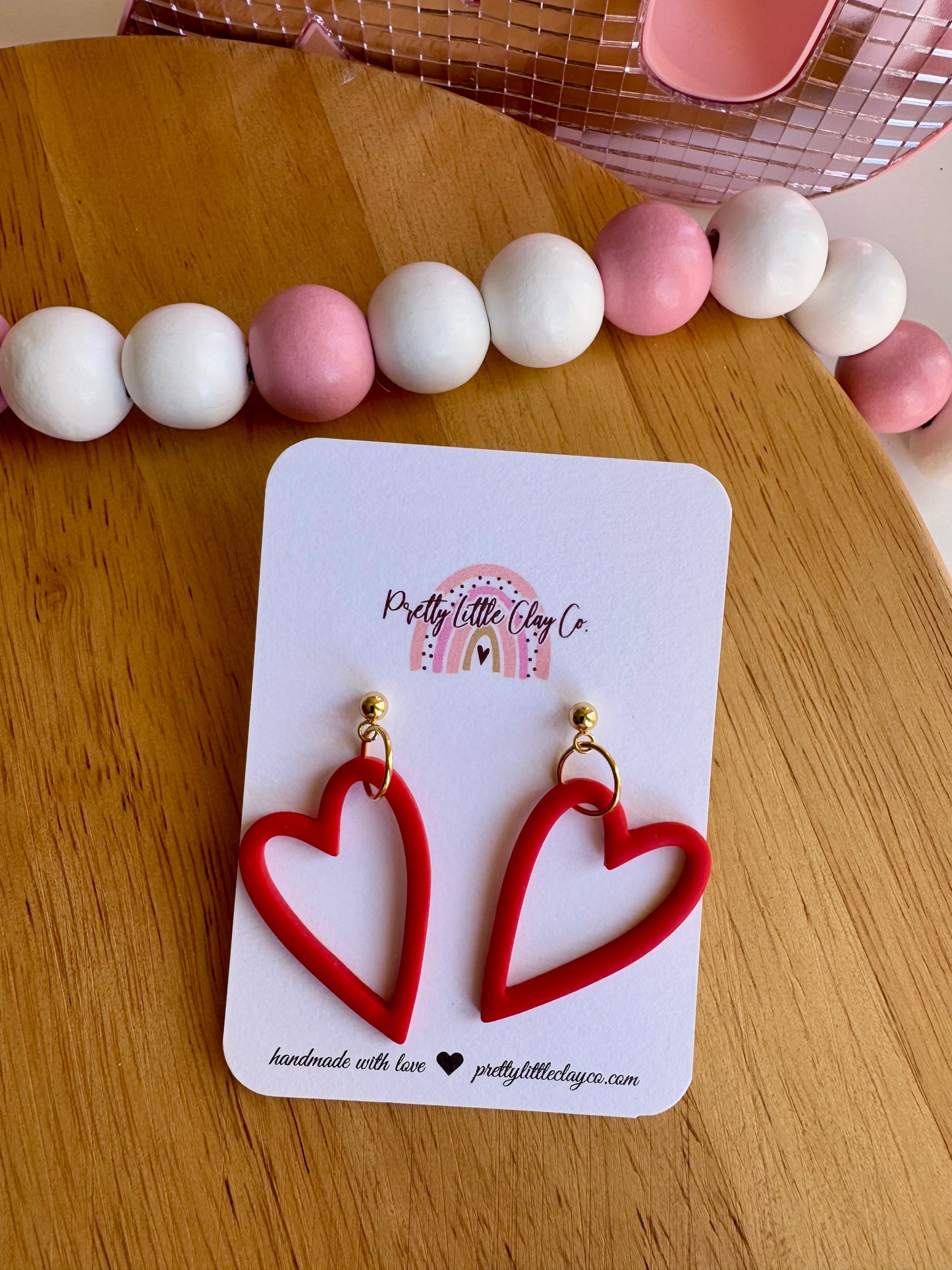 Heart Dangles (red)
