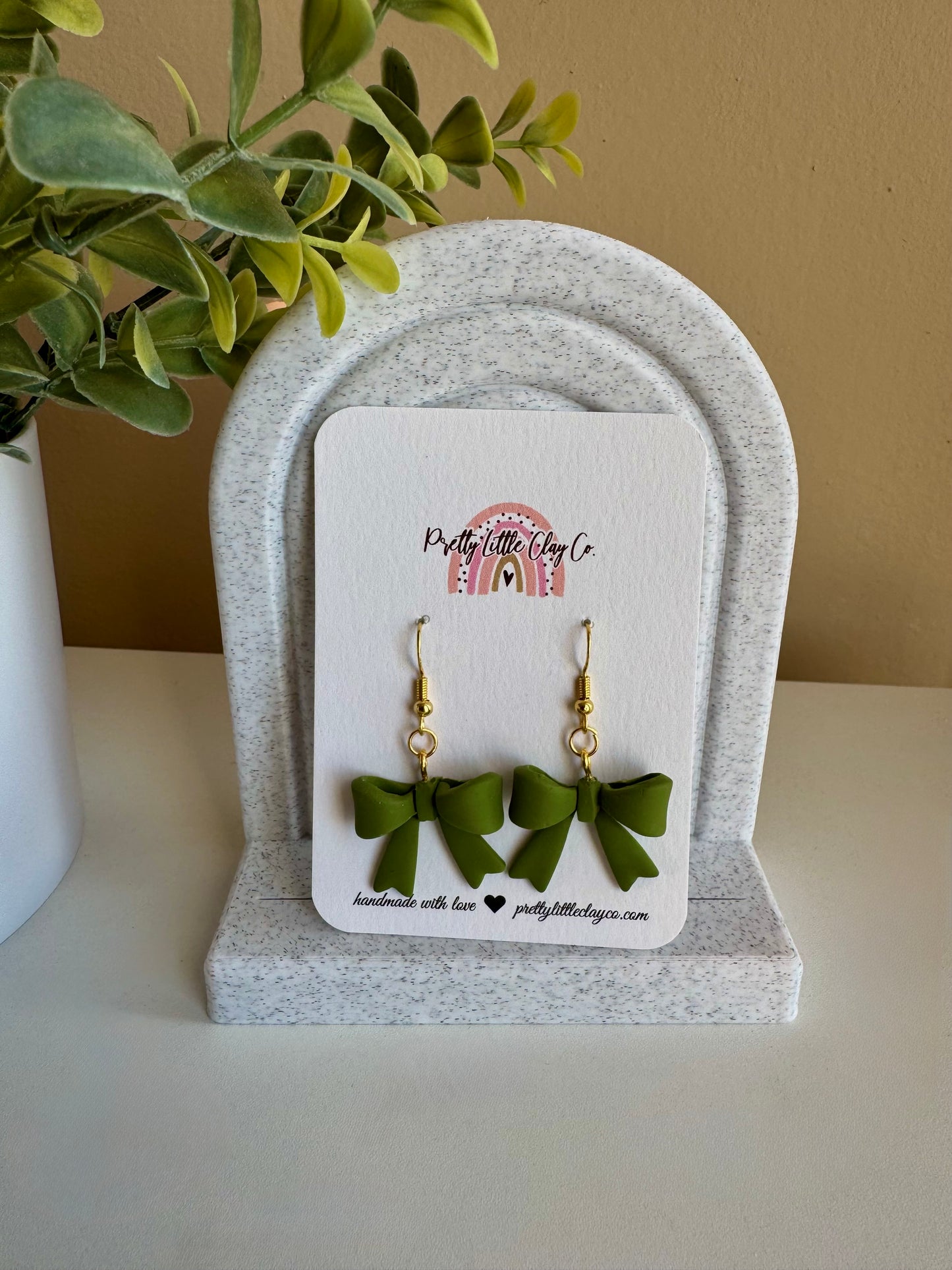 Green Bow Dangles