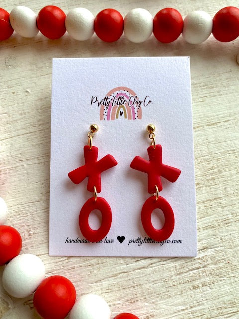 XO Red Dangles