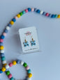 Crayon Bow Dangles (blue)