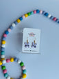 Crayon Bow Dangles (purple)