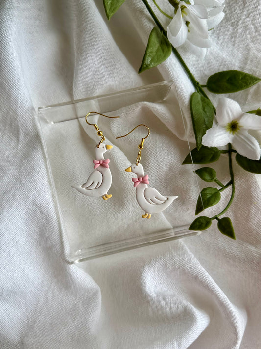 Silly Goose Dangles (pink)