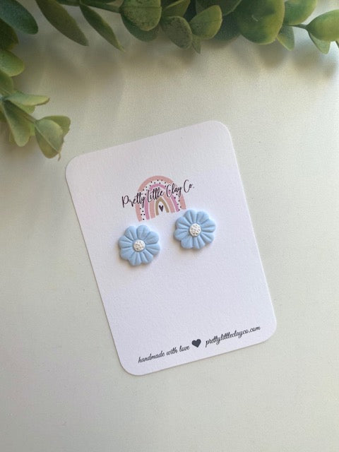 Flower Stud (light blue)