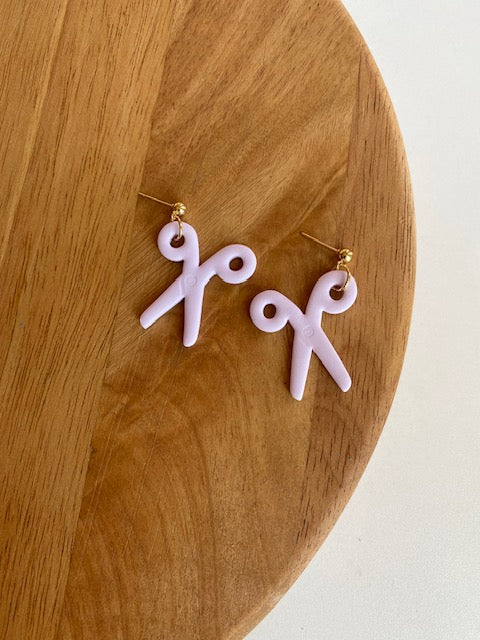 Scissor Dangles (light purple)