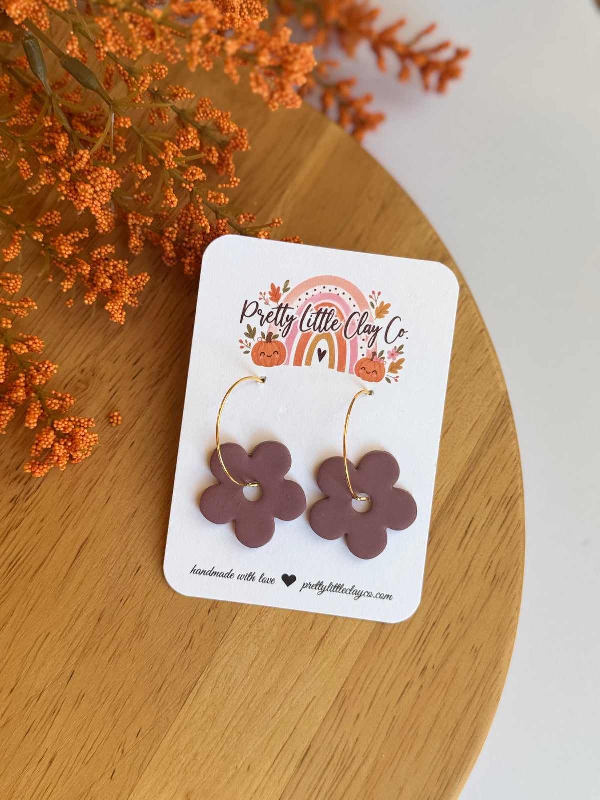 Maeve Flower Hoops