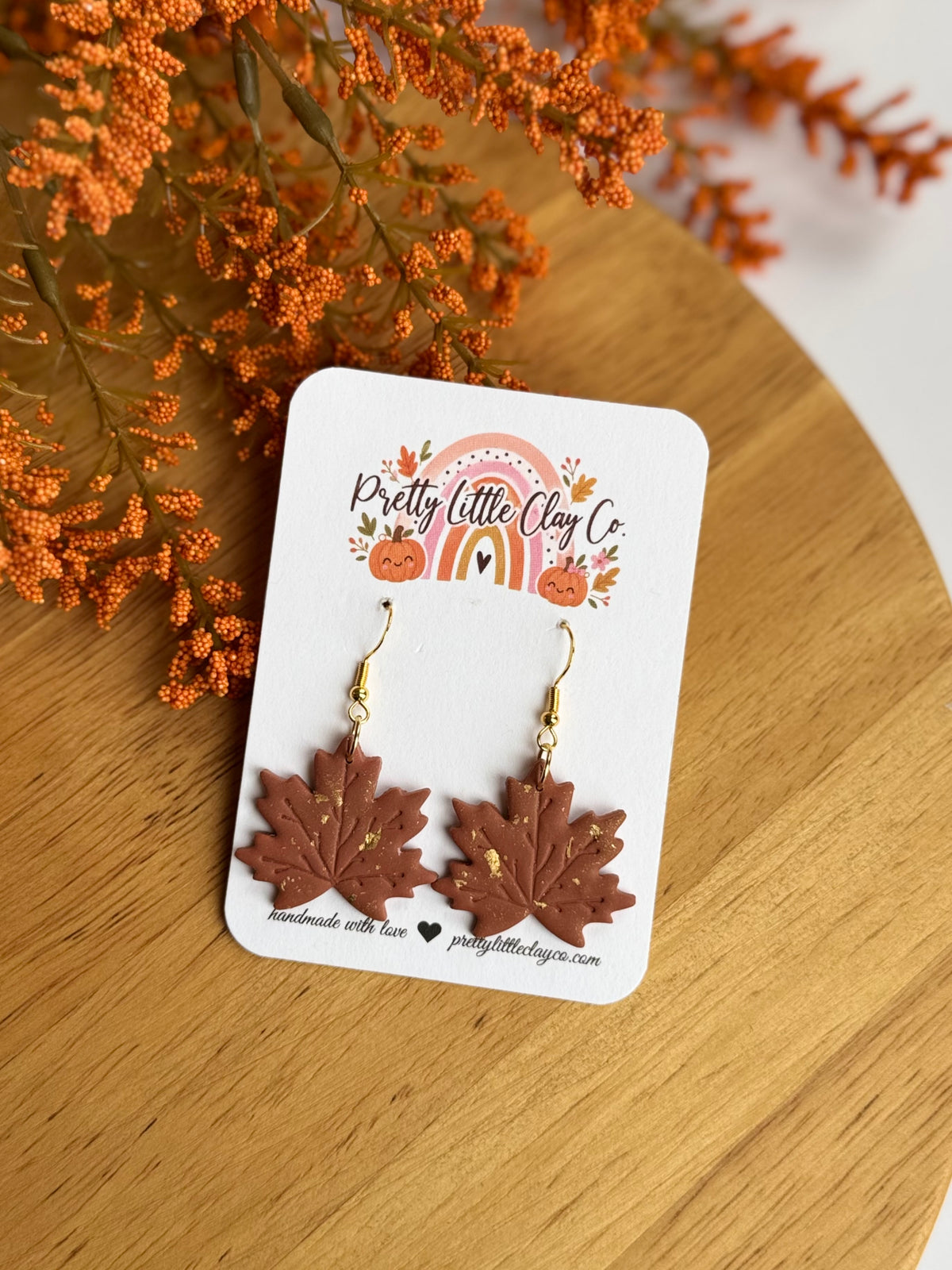 Leaf Dangles (rust)