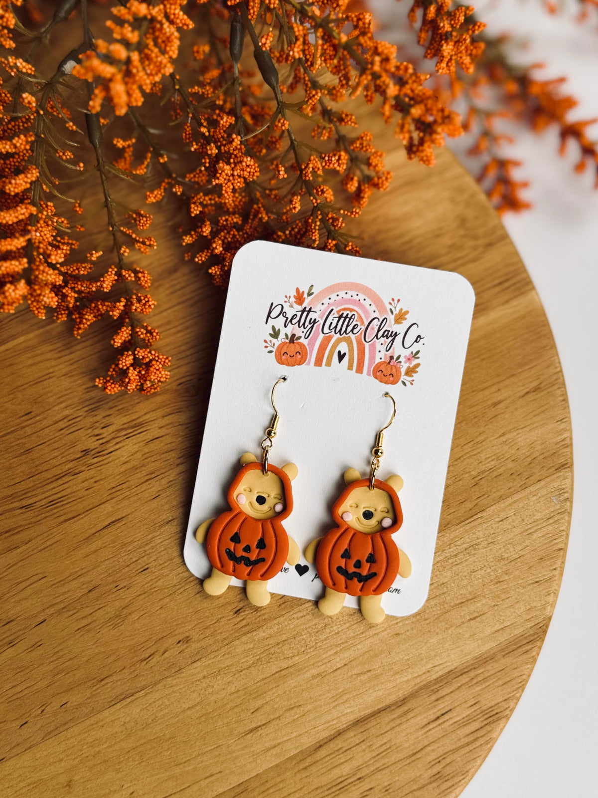 Winnie Pumpkin Dangles