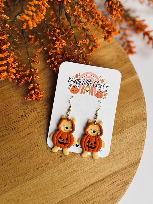 Winnie Pumpkin Dangles
