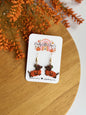 Halloweenie Pumpkin Dangles