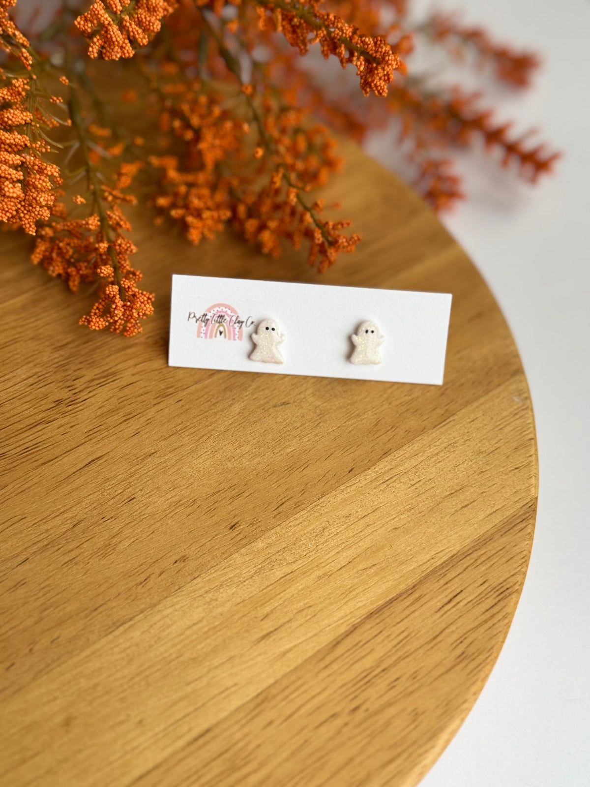 Sparkly Ghost Studs