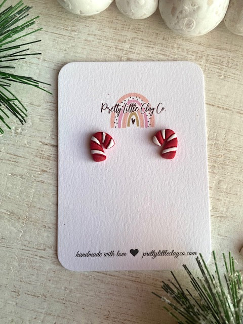 Candy Cane Studs