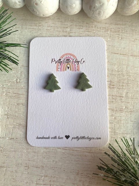 Textured Tree Studs