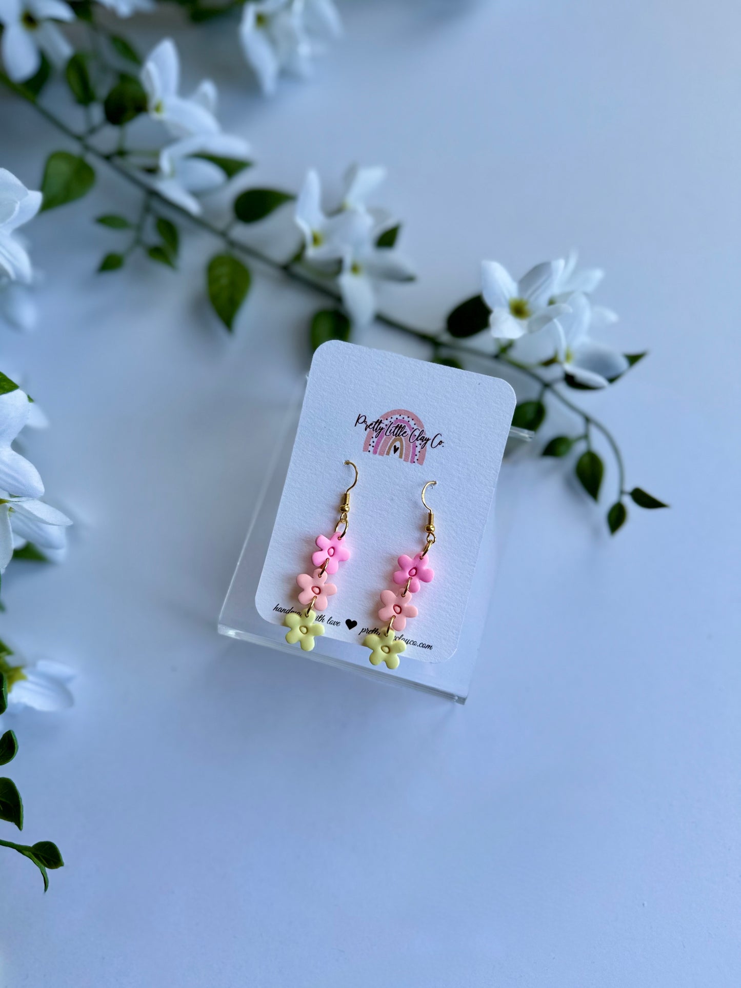 Daisy Dangles (pink, orange, yellow)