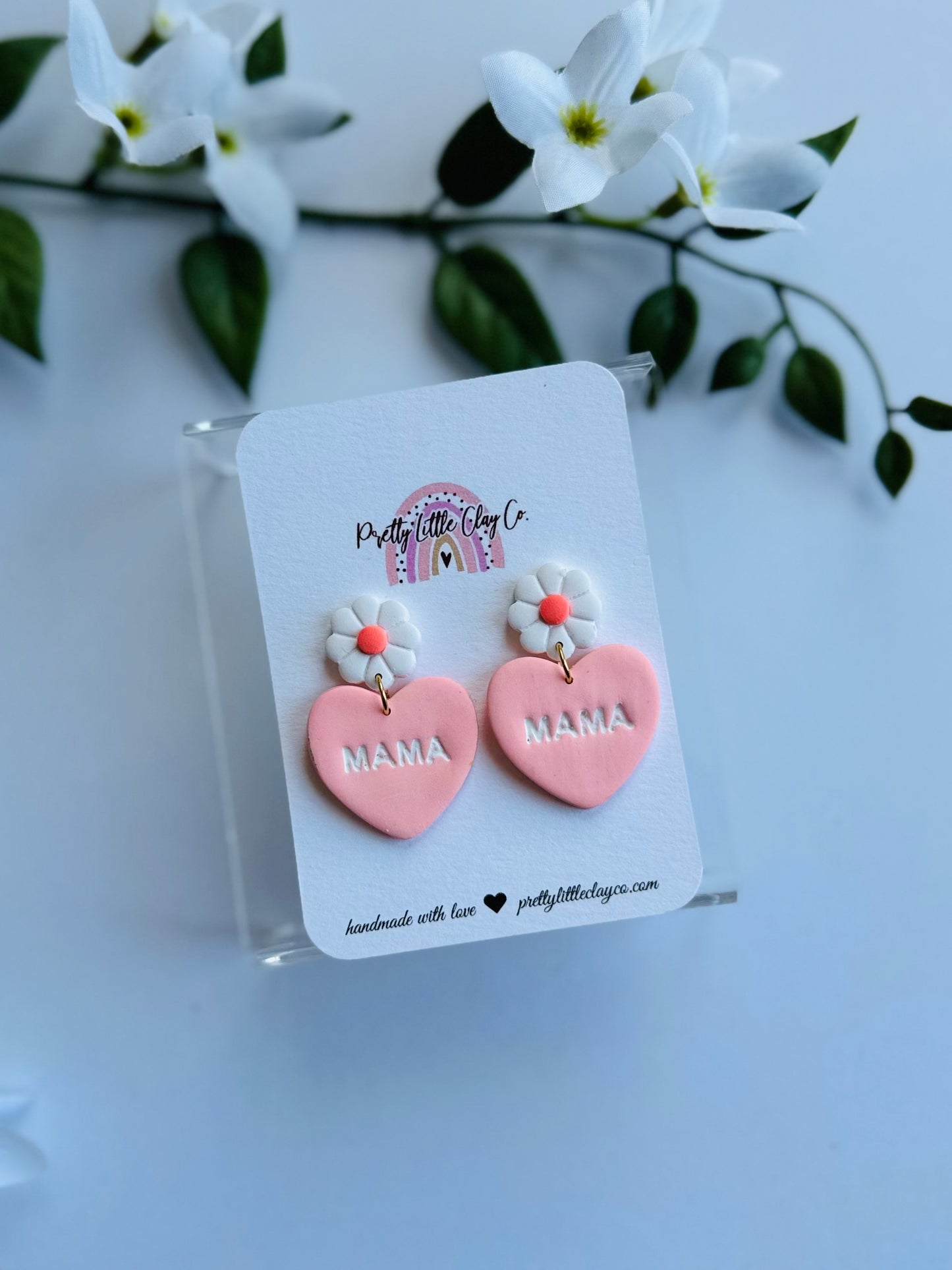 MAMA Daisy Dangles (coral)