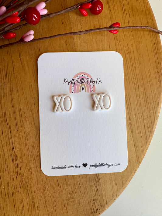 XO Studs (white)