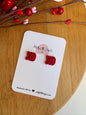 XO Studs (red)