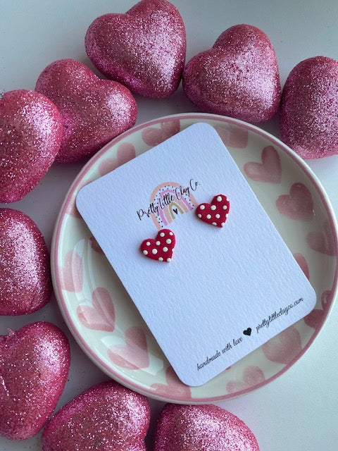 Polka Dot Hearts