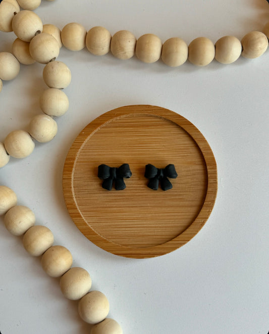 Black Bow Studs