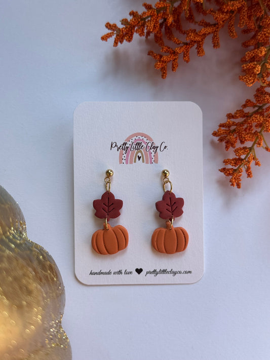 Leaf & Pumpkin Dangles