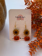 Sunflower & Jack O’ Lantern Dangles