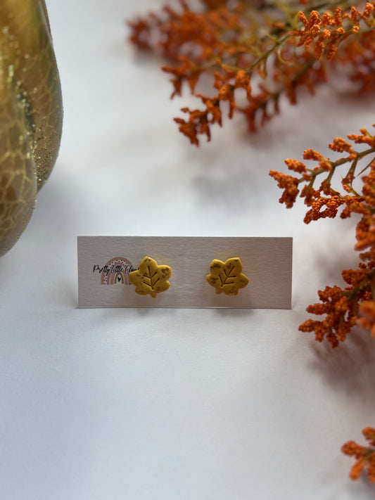 Yellow Leaf Studs