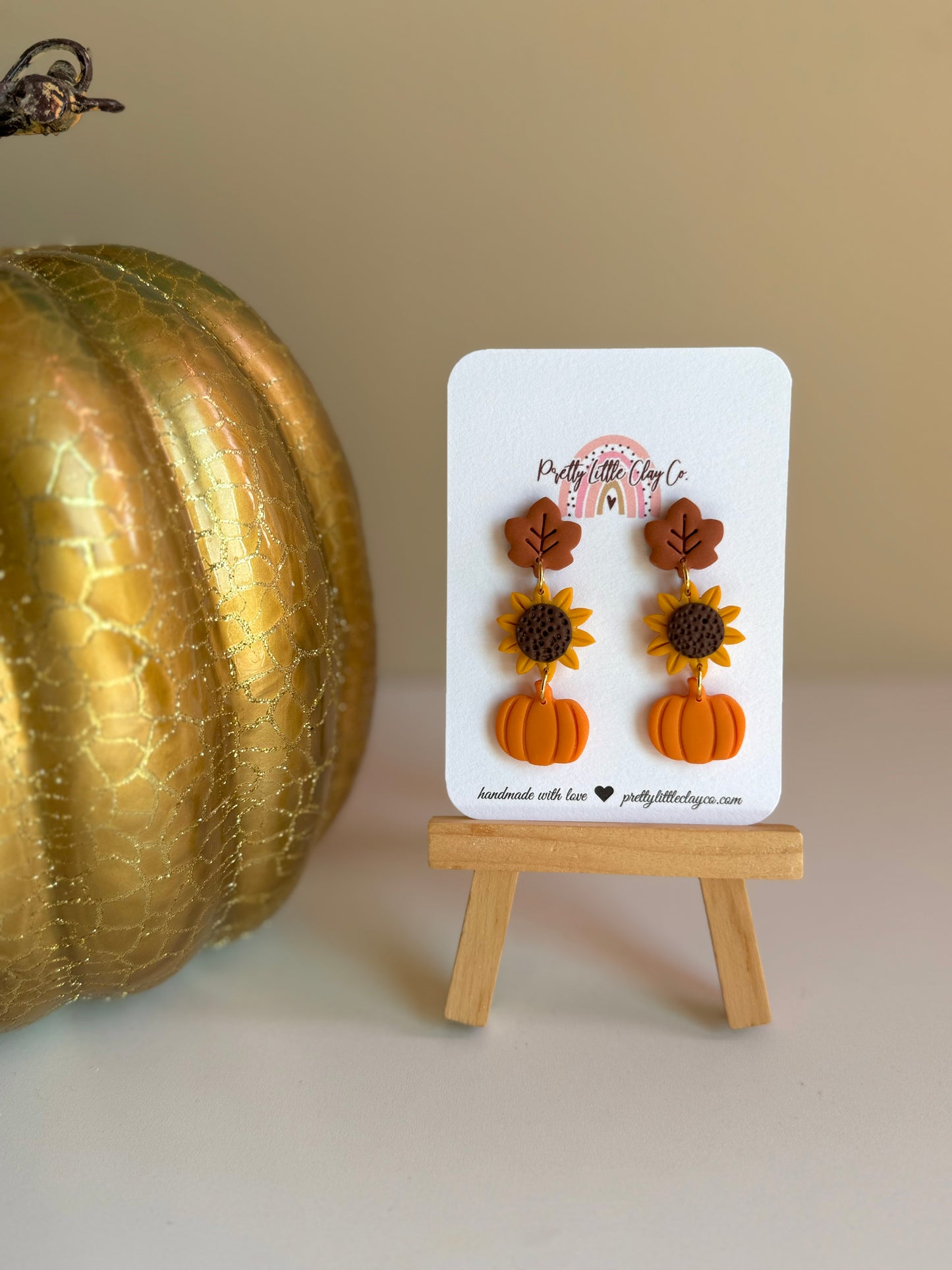 Fall Dangles (leaf, sunflower, pumpkin)