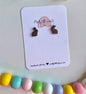 Chocolate Bunny Studs