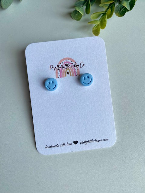 Smiley Studs (blue)